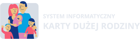 Logo systemu informatycznego Karty Dużej Rodziny